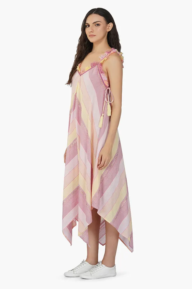 Dresses Noah Stripe Fringes Dress 8211 America and Beyond Women