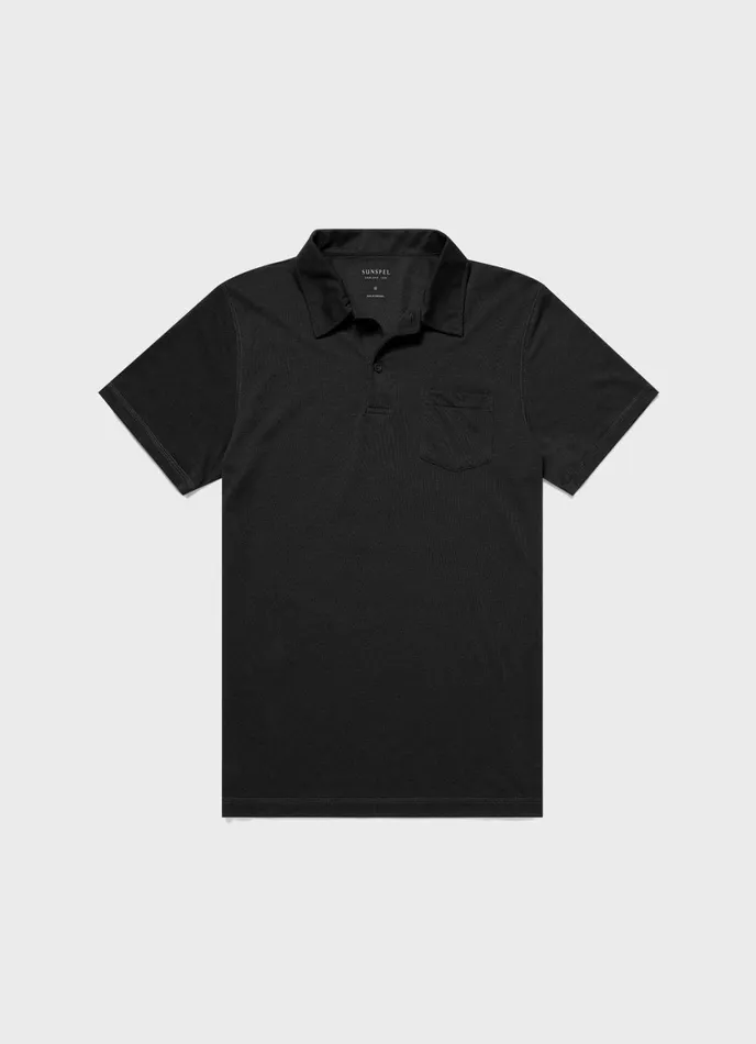 DriRelease Active Polo Shirt Black Men SUNSPEL Activewear