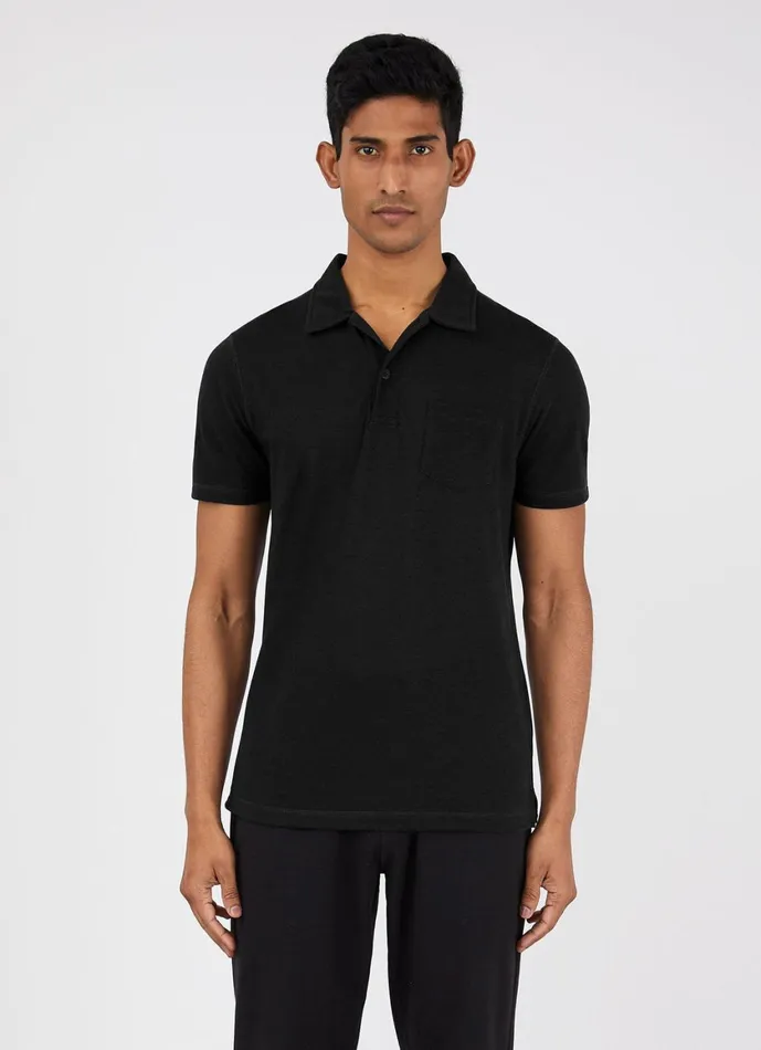 DriRelease Active Polo Shirt Black Men SUNSPEL Activewear