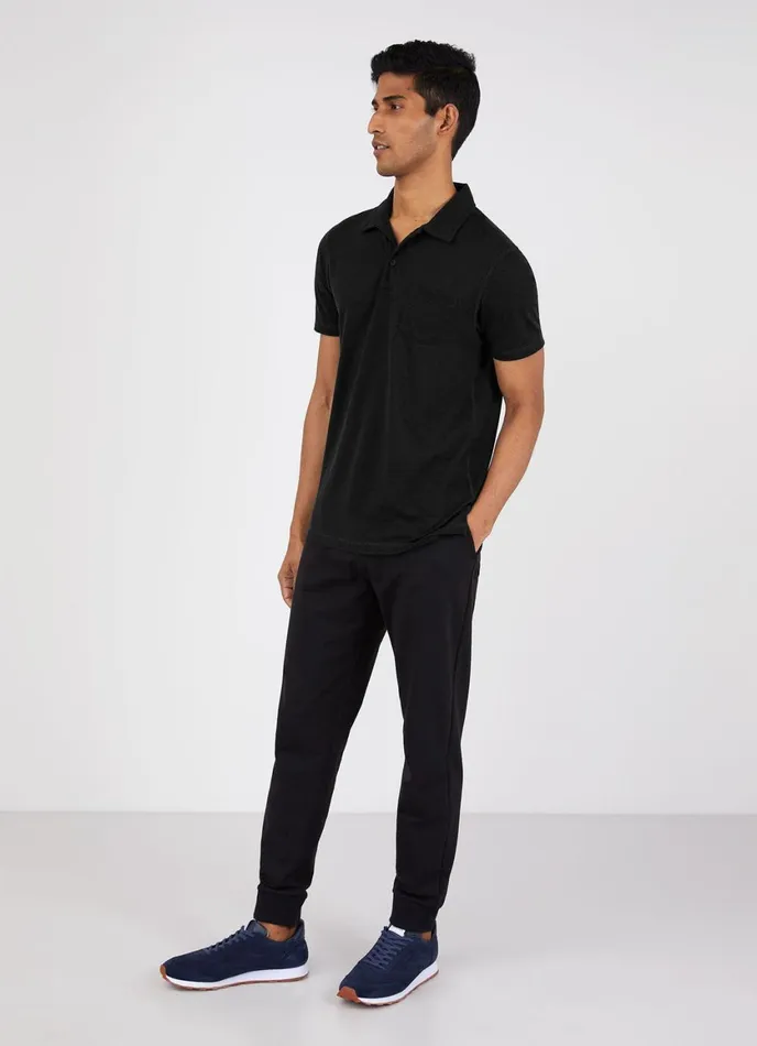 DriRelease Active Polo Shirt Black Men SUNSPEL Activewear