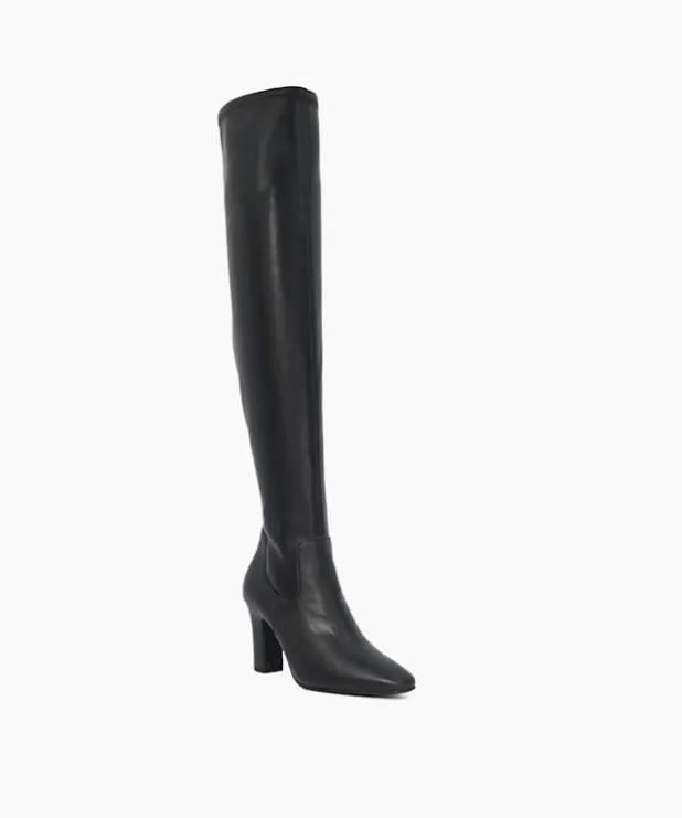 Dune London Black Boots Women Over The Knee Boots Black