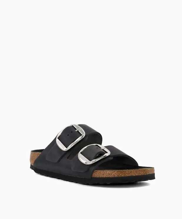 Dune London Black Sandals Women Casual DoubleStrap Sandals Black Leather