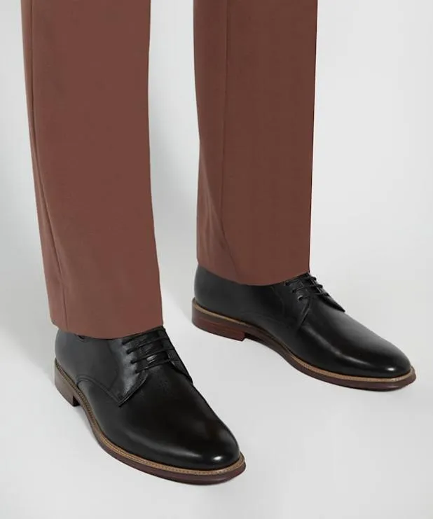 Dune London Black Shoes Men Leather LaceUp Shoes Black
