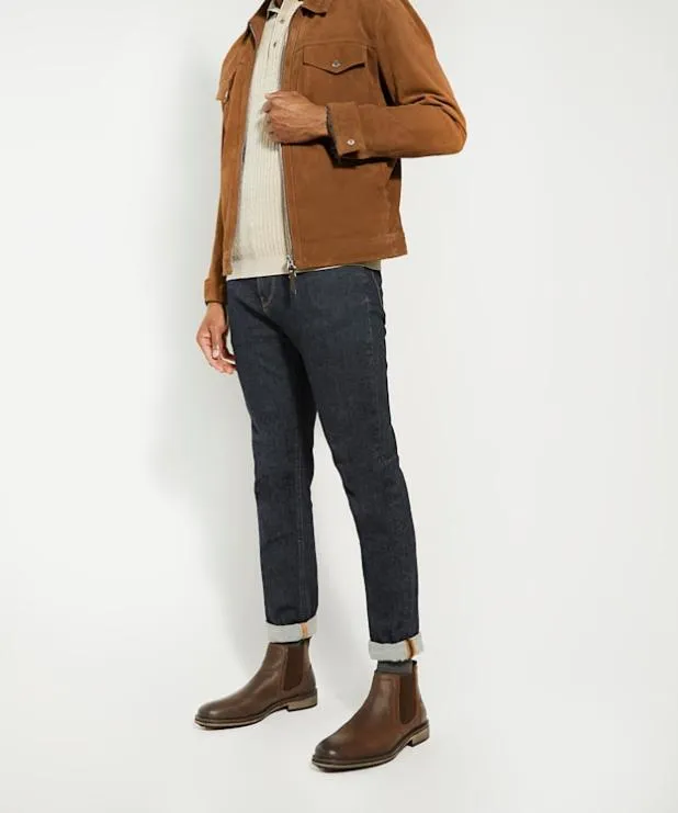 Dune London Brown Boots Men Leather Chelsea Boots Brown
