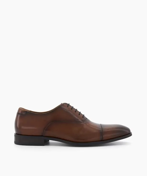 Dune London Brown Shoes Men LaceUp Oxford Shoes Brown