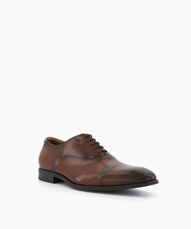 Dune London Brown Shoes Men LaceUp Oxford Shoes Brown