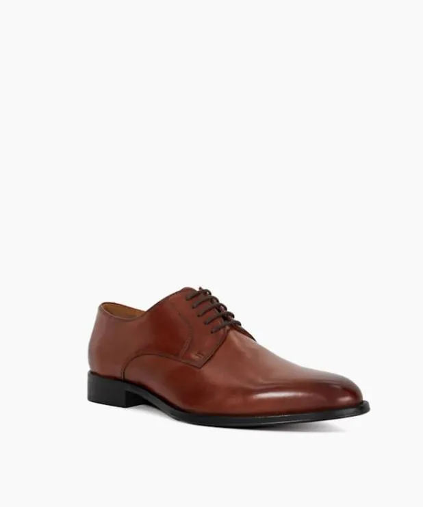 Dune London Brown Shoes Men Premium Leather Derby Shoes Brown