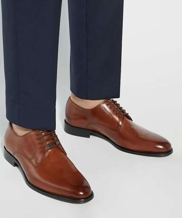 Dune London Brown Shoes Men Premium Leather Derby Shoes Brown
