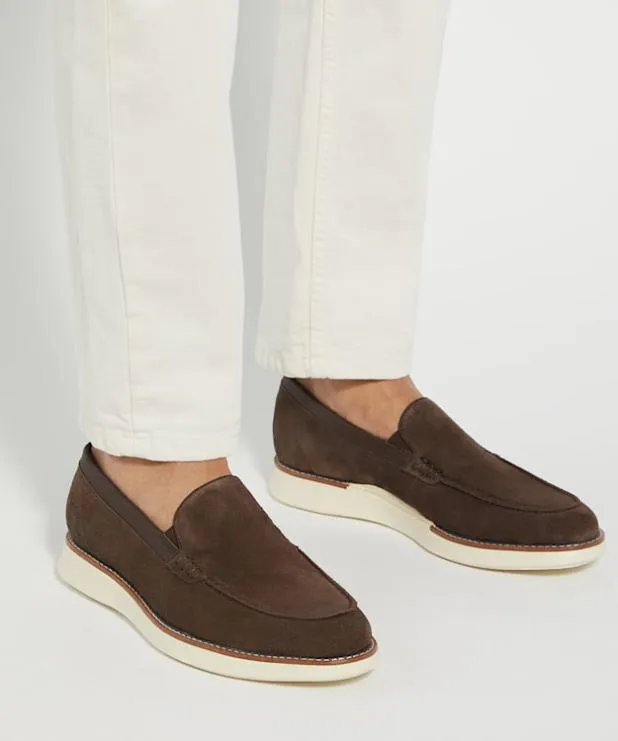 Dune London Brown Shoes Men Wedge Sole Slip On Loafers Brown