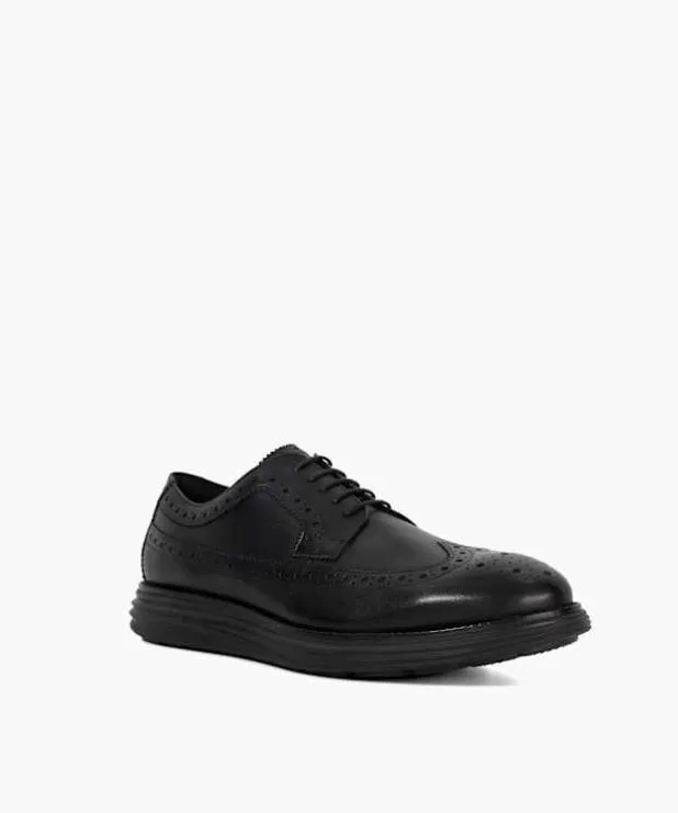 Dune London Casual Shoes Men Layered Sole Lace Up Brogues Black
