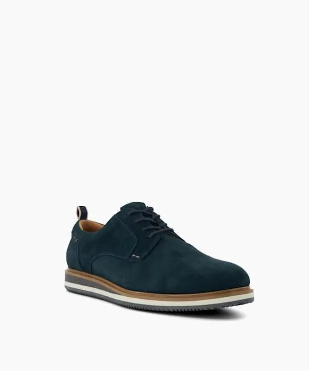 Dune London Casual Shoes Men Wide Fit Nubuck Hybrid Shoes Blue
