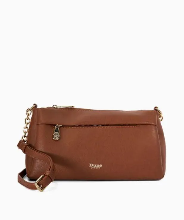 Dune London Crossbody Bags Women Chain Strap Shoulder Bag Brown