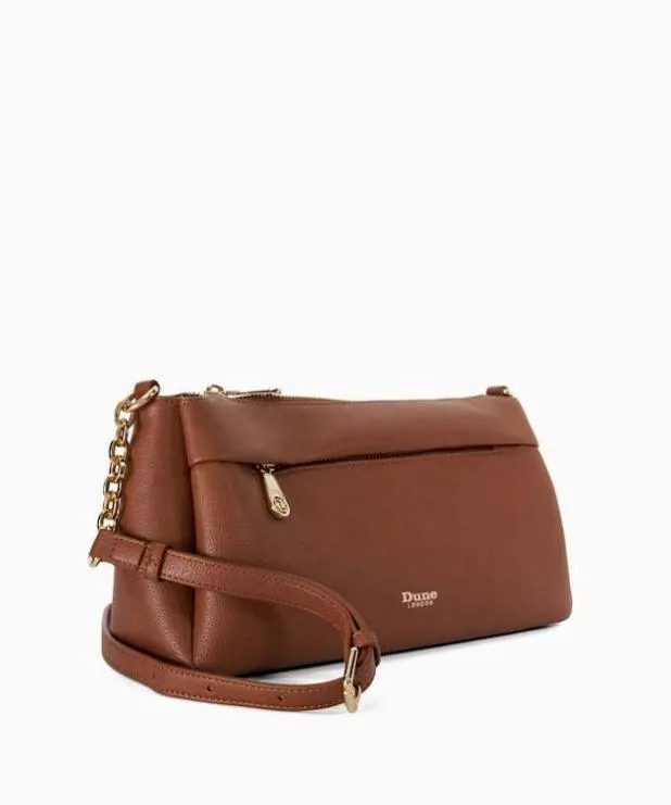 Dune London Crossbody Bags Women Chain Strap Shoulder Bag Brown