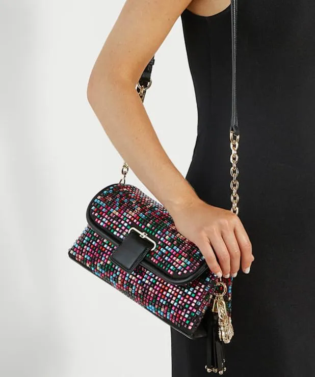 Dune London Crossbody Bags Women Embellished Chelsea Shoulder Bag Multi Diamantes