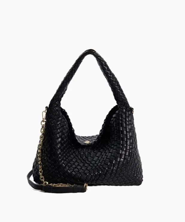 Dune London Crossbody Bags Women Woven Shoulder Bag Black
