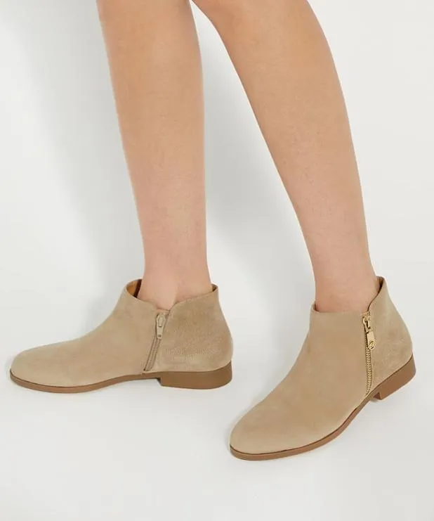 Dune London Flat Boots Women Croc Effect Detail Low Heel Boots Neutral