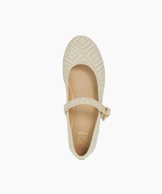 Dune London Flat Shoes Women Woven Mary Janes Neutral