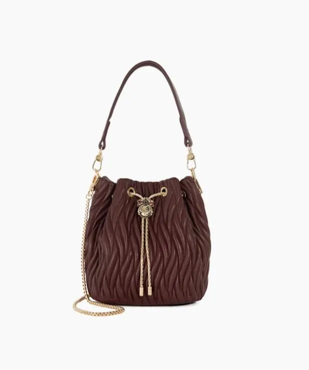 Dune London Handbags Women Dune Bug Embellished Bucket Bag Red