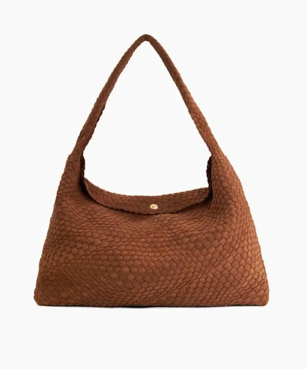 Dune London Handbags Women Extra Large Woven Shoulder Bag Brown