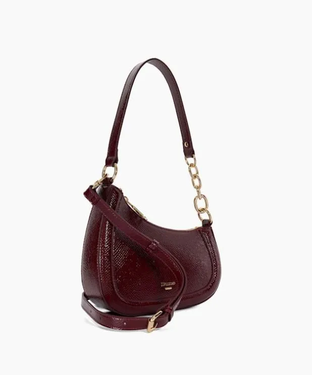 Dune London Handbags Women Reptile Effect Shoulder Bag Red