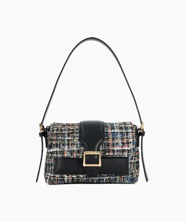 Dune London Handbags Women Winter Boucle Shoulder Bag Blue