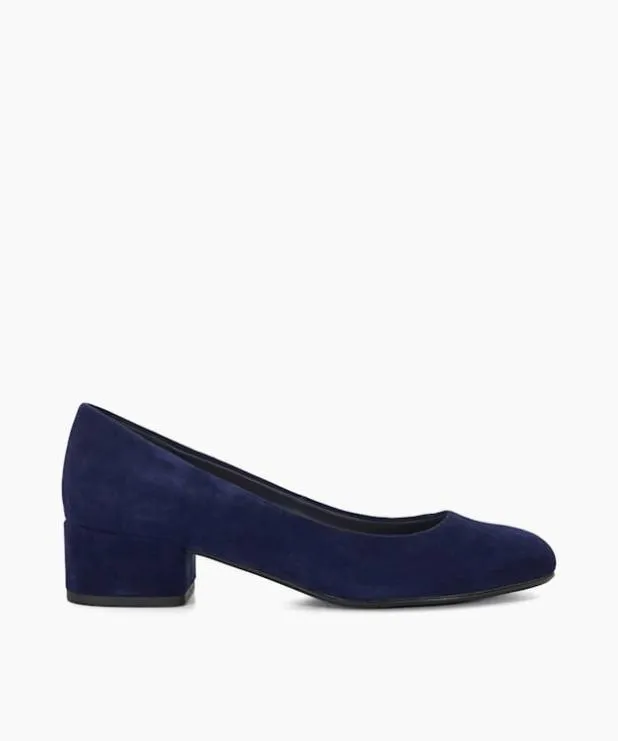 Dune London Heels Women Comfort BlockHeeled Courts Blue