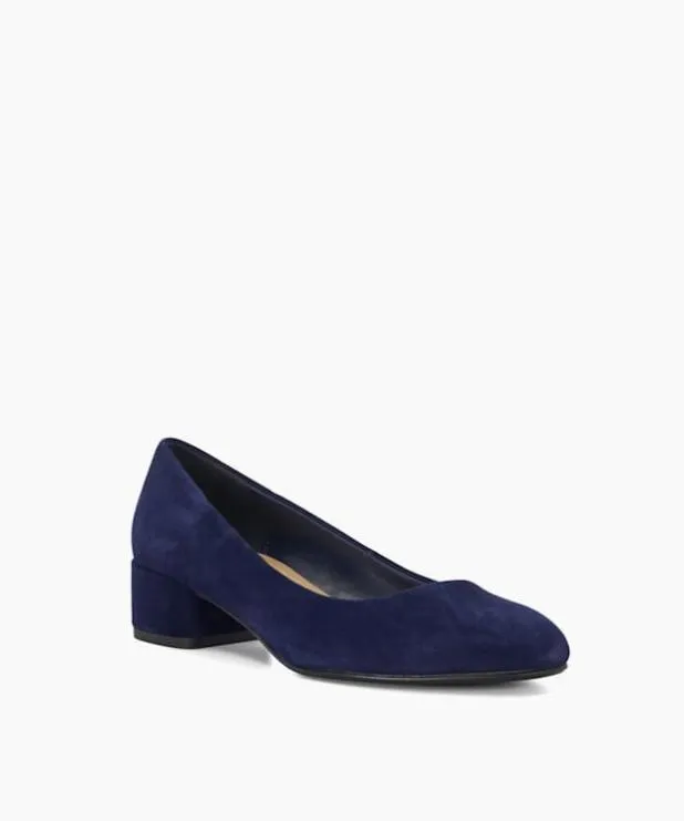 Dune London Heels Women Comfort BlockHeeled Courts Blue