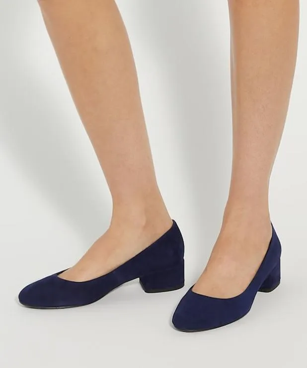 Dune London Heels Women Comfort BlockHeeled Courts Blue