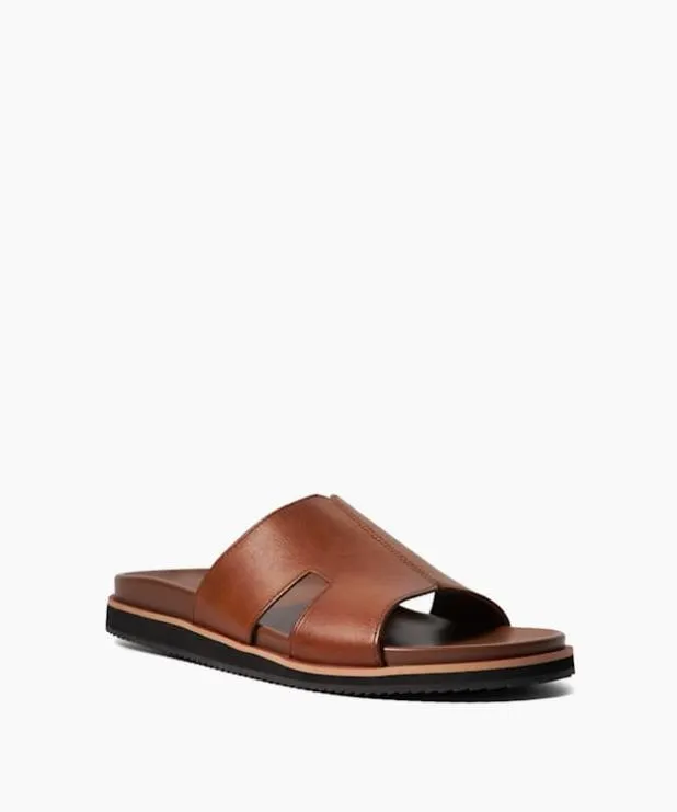 Dune London Leather Sandals Men Leather Sandals Brown