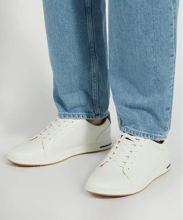 Dune London Trainers Men Perforated LaceUp Trainers White