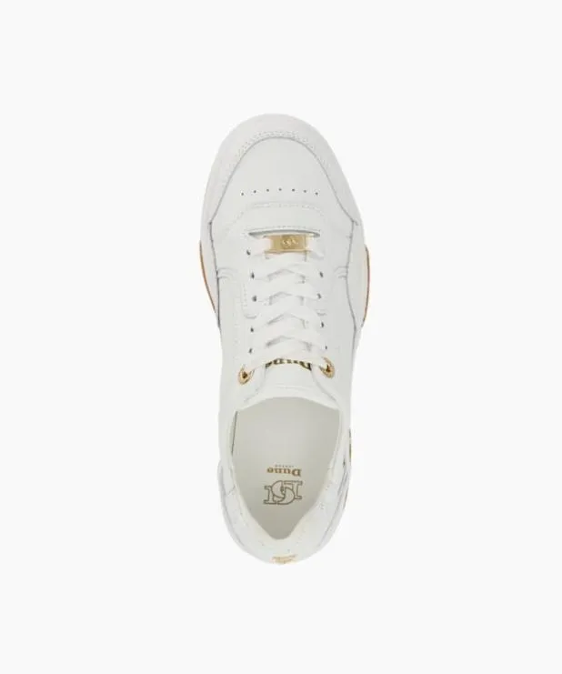 Dune London Trainers Women Perforated Lace Up Trainers White