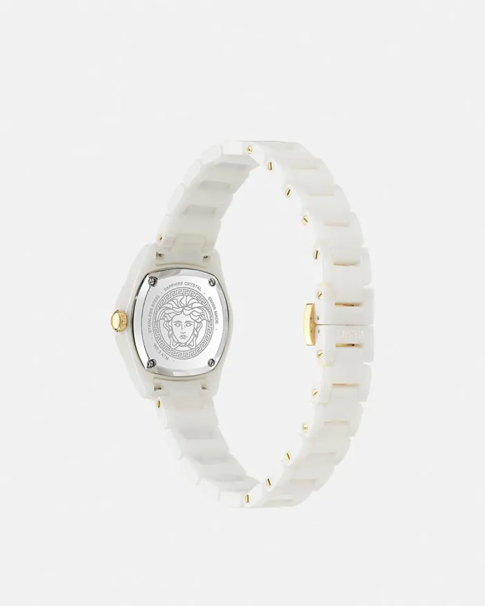 DV One Mini Watch White Women Versace Watches