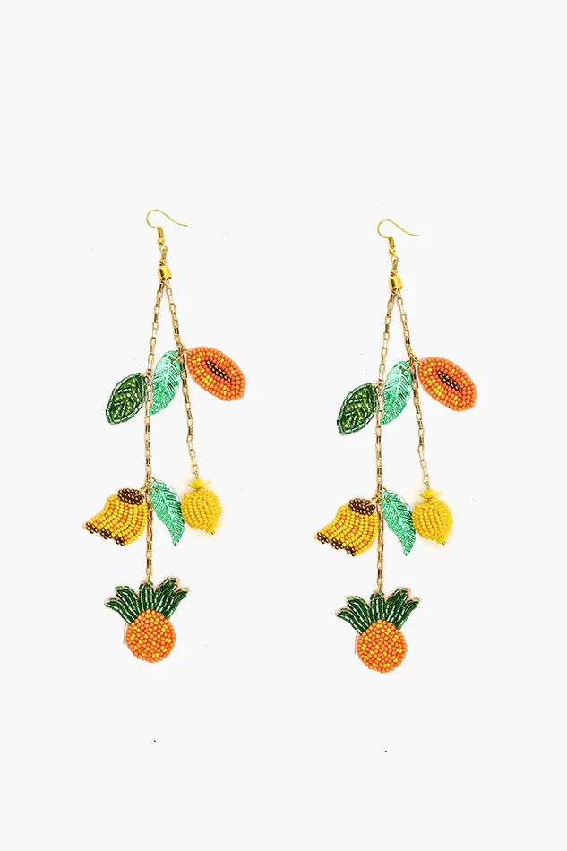 Earrings America and Beyond Women Fruits Hanging Beaded Earrings