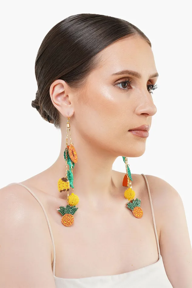 Earrings America and Beyond Women Fruits Hanging Beaded Earrings