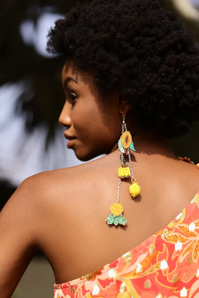 Earrings America and Beyond Women Fruits Hanging Beaded Earrings