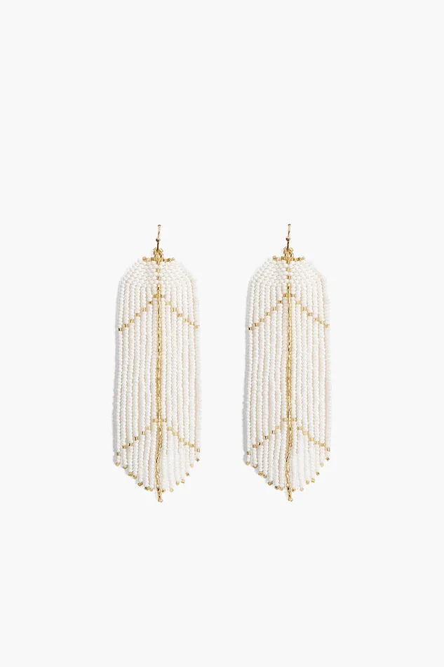 Earrings Feather White Light Earrings 8211 America and Beyond Women