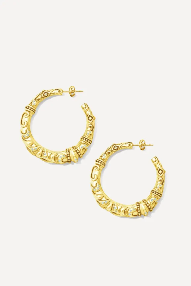 Earrings Pannada Gold Women Baandsh Jewelry
