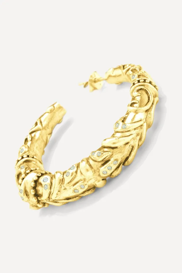 Earrings Pannada Gold Women Baandsh Jewelry