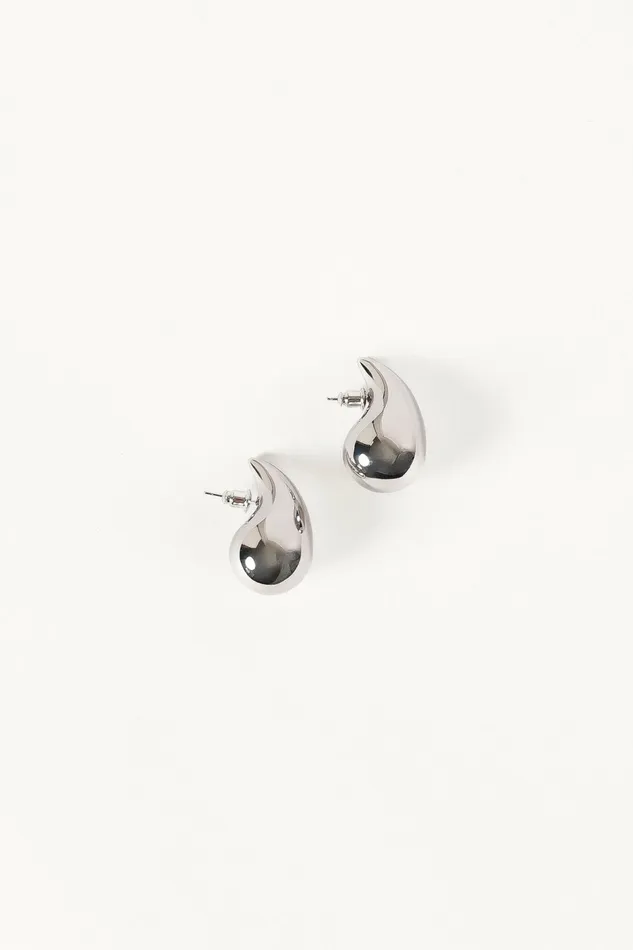 Earrings Women Bubble Earrings Silver Petal and Pup