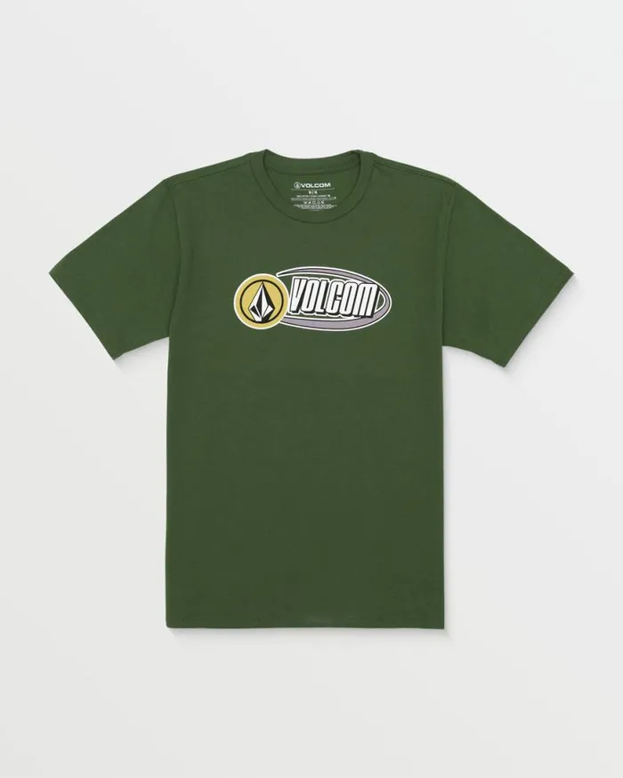 Eclipsed Short Sleeve Tee 8211 Dark Pine Mens Volcom TShirts and Tanks
