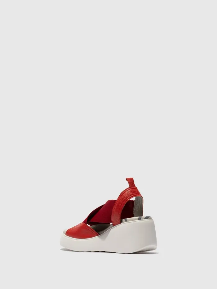 Elasticated Sandals DAIF216FLY DEVIL RED Women Fly London Sandals