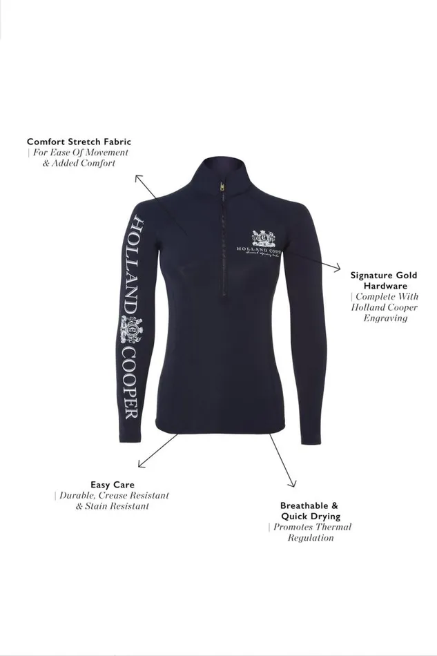 Equestrian Base Layers Holland Cooper Base Layer Ink Navy Equestrian Base Layers Holland Cooper Base Layer Ink Navy