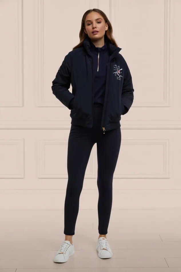 Equestrian Jackets Holland Cooper Team Waterproof Jacket Ink Navy Silver Equestrian Jackets Holland Cooper Team Waterproof Jacket Ink Navy Silver