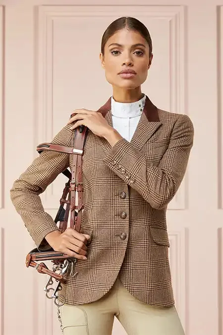 Equestrian Jackets Holland Cooper Tweed Riding Jacket Tawny Brown