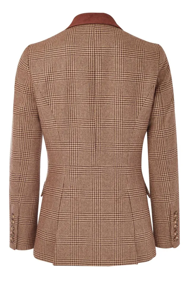 Equestrian Jackets Holland Cooper Tweed Riding Jacket Tawny Brown