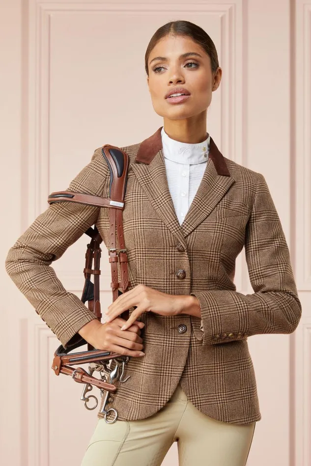 Equestrian Jackets Holland Cooper Tweed Riding Jacket Tawny Brown