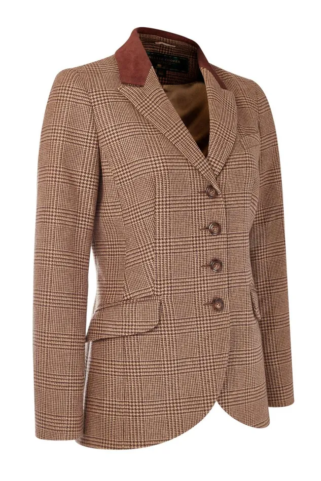 Equestrian Jackets Holland Cooper Tweed Riding Jacket Tawny Brown