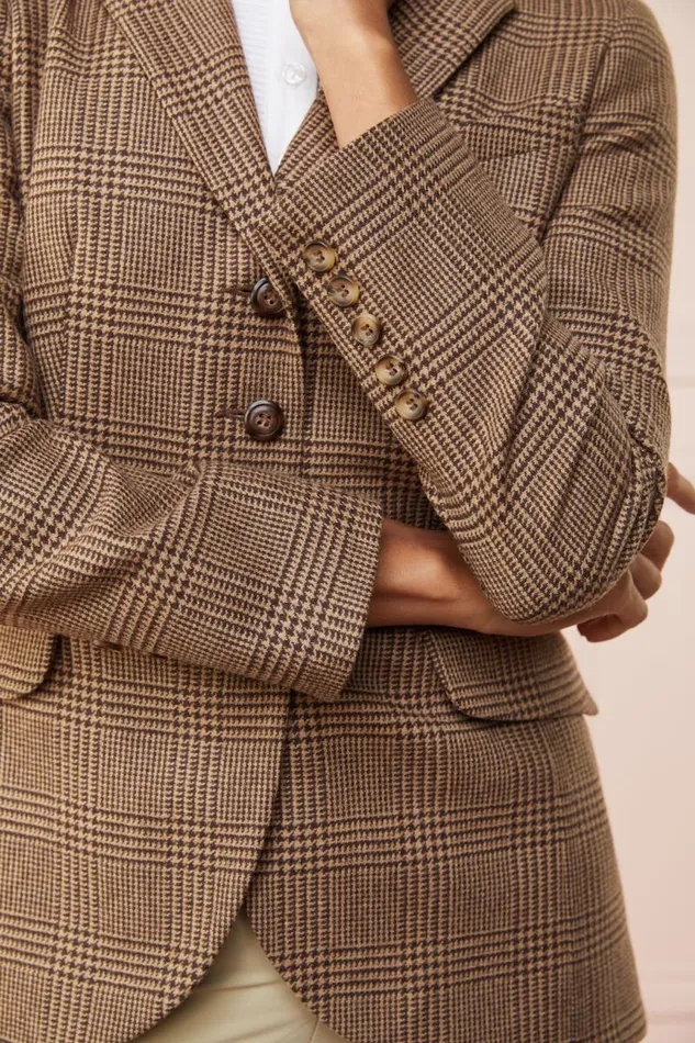 Equestrian Jackets Holland Cooper Tweed Riding Jacket Tawny Brown
