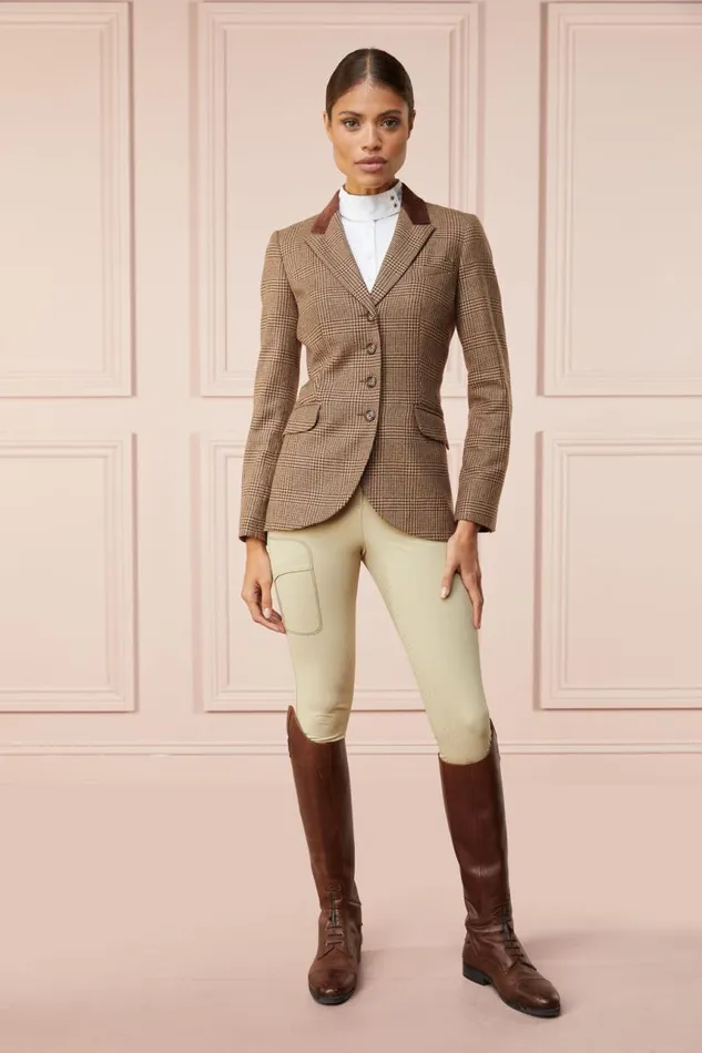 Equestrian Jackets Holland Cooper Tweed Riding Jacket Tawny Brown