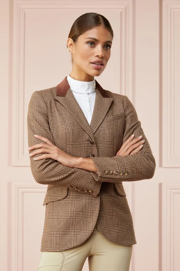 Equestrian Jackets Holland Cooper Tweed Riding Jacket Tawny Brown